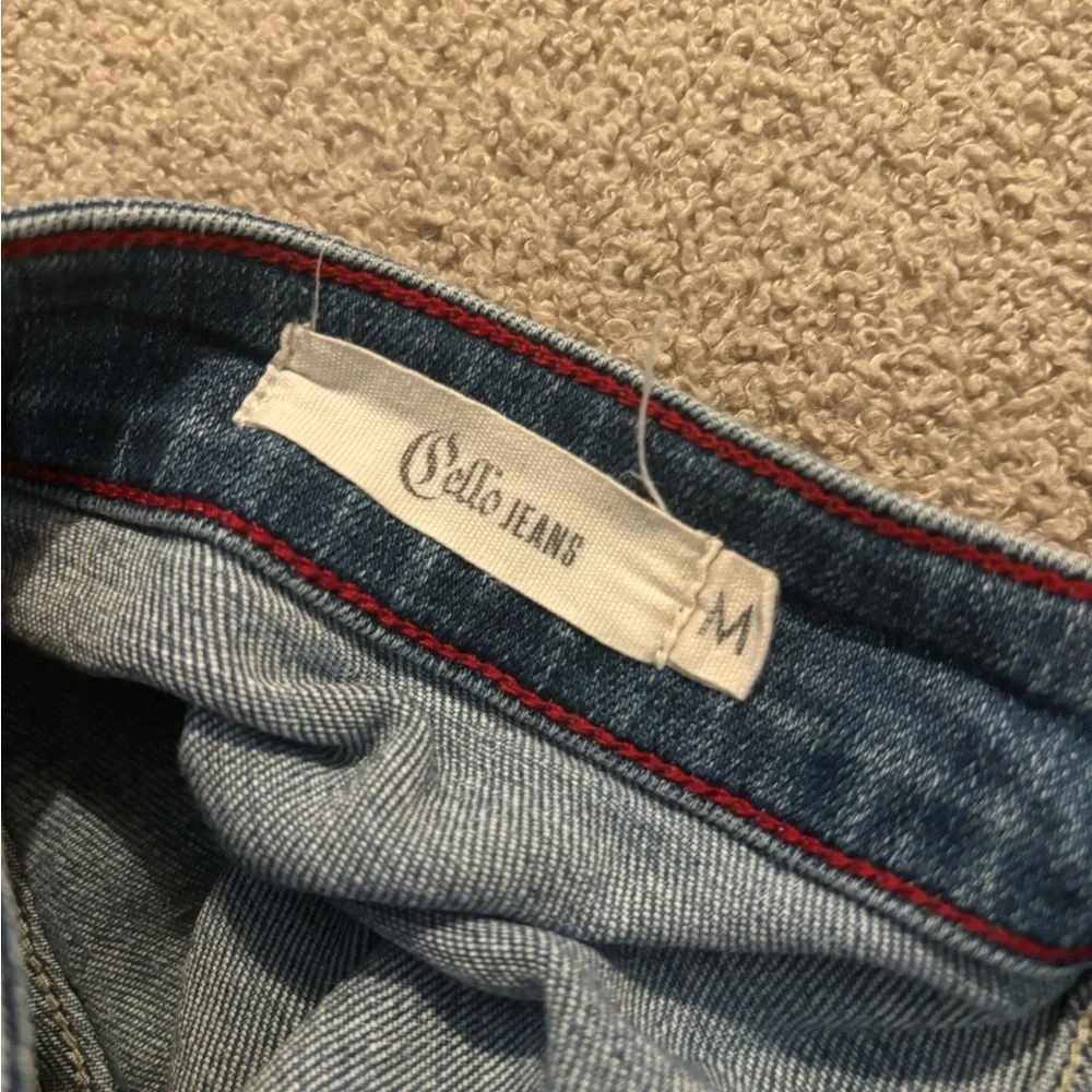Cello Blue A-Line Mini 70’s Retro Inspired Boho Casual Drnim Jean Skirt Medium - Picture 5 of 5
